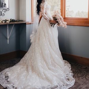 Casablanca unique bridal dress